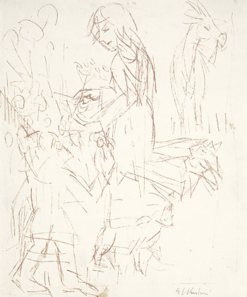 Ernst Ludwig Kirchner - Die Hirtin