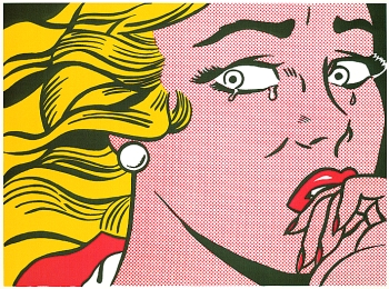 Roy Lichtenstein - after - Crying Girl