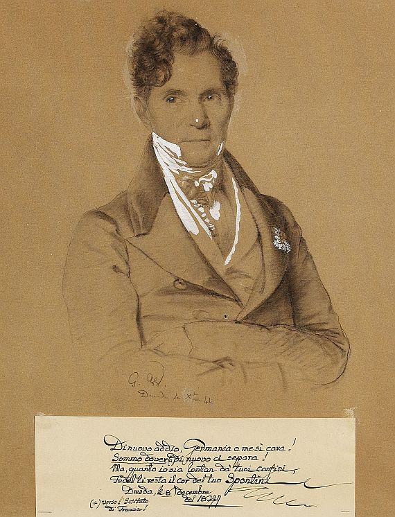 Georg Weinhold - Porträt des Gaspare Spontini
