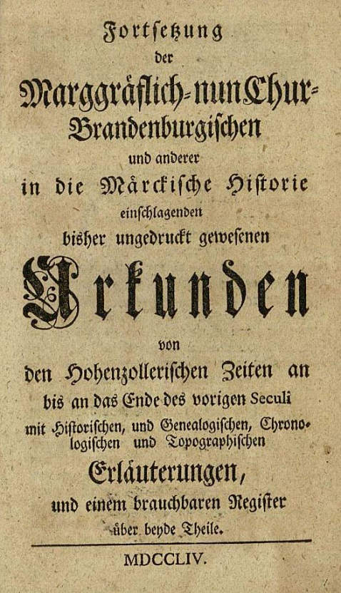   - Urkunden Bremen, 7 Tle. 1753-1767