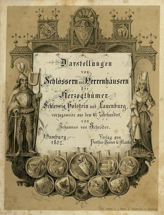 Schröder, J. von - Darstellungen von Schlössern. 1862.
