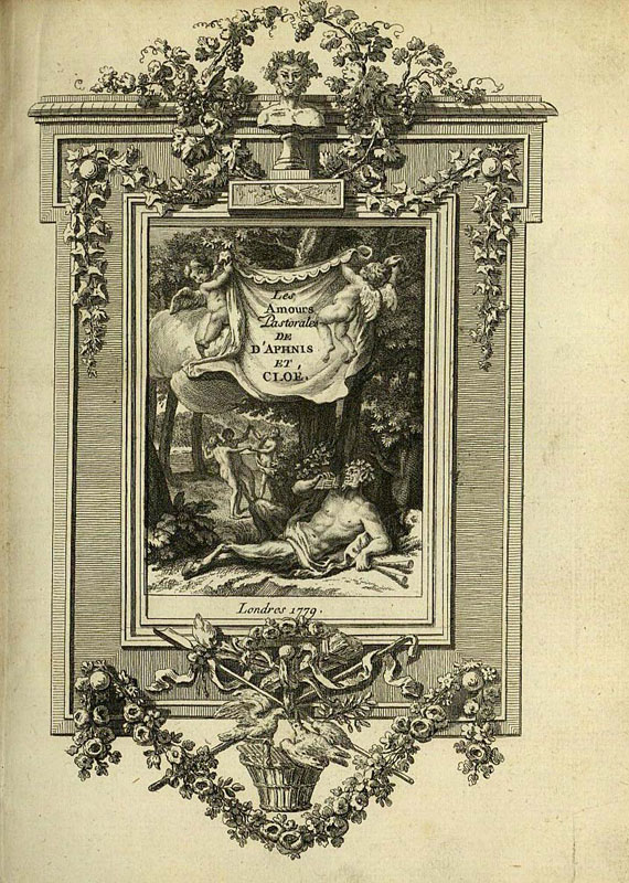 Longus - Les Amours pastorales de Daphnis et Chloé. 1729
