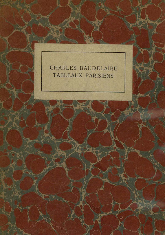 Walter Benjamin - Baudelaire, Ch., Tableaux Parisiens. 1923