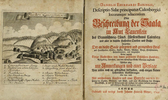 Baring, D. E. - Beschreibung der Saala. 1744