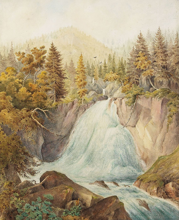 Christian Morgenstern - Wasserfall im Gebirge