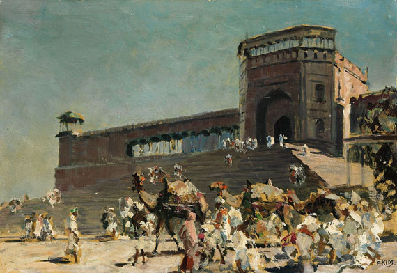 Erich Kips - Delhi, Jâma Masjid Treppe