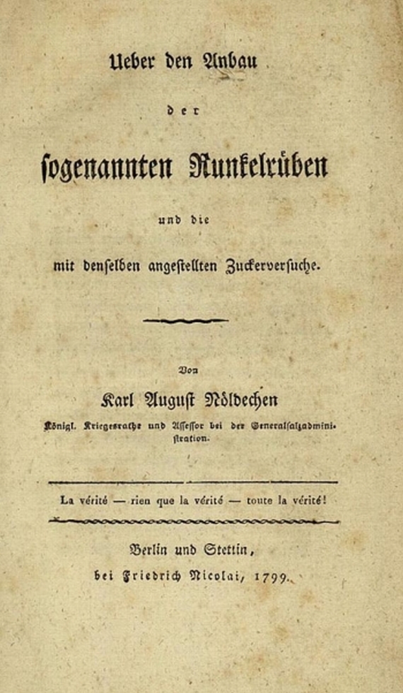 K. A. Nöldechen - Runkelrüben. 1799.
