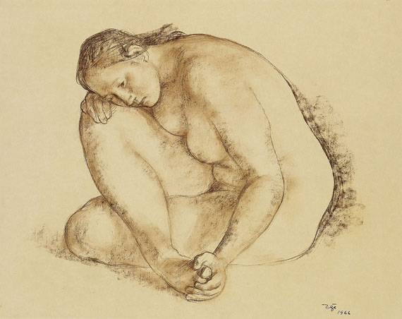 Francisco Zúñiga - Desnudo sentado