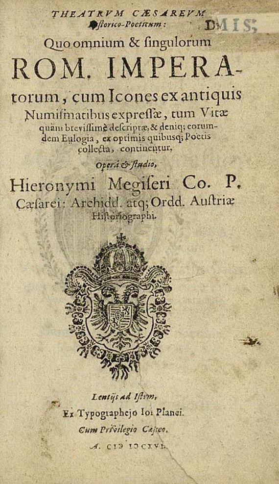 Hieronymus Megiser - Theatrum Caesareum. 1616