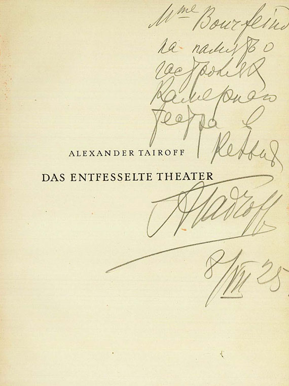 Alexander Tairoff - Entfess. Theater. 1923