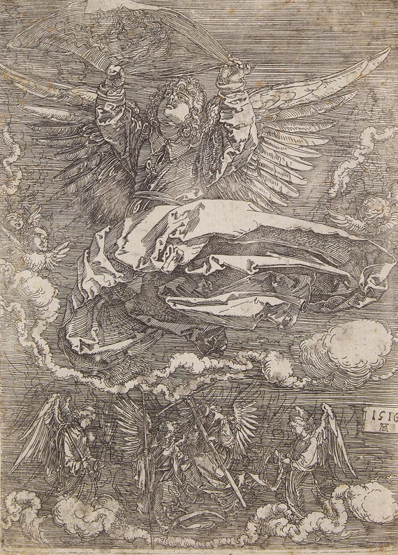 Albrecht Dürer - Das Schweißtuch, von einem Engel gehalten