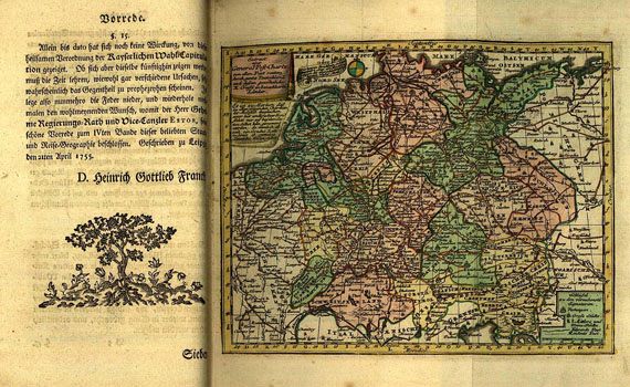 Carl Glob Dietmann - Neue europäische Staats- u. Reise-Geographie. Bd. VI. 1756.
