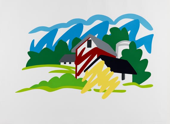 Tom Wesselmann - House and Barn in Distance