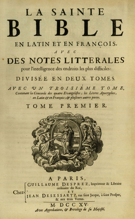 Guillaume Desprez - La sainte bible (1715).