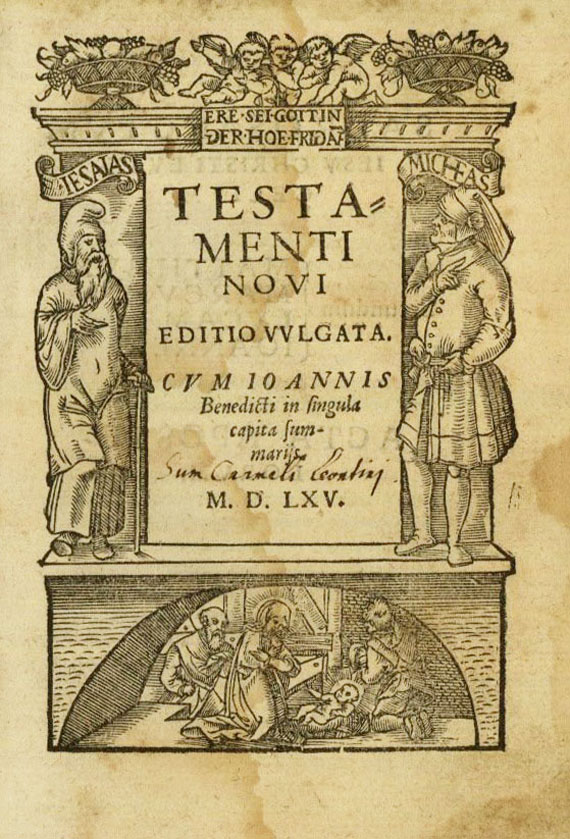   - Testamenti novi (1565).
