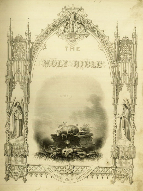 Biblia anglica 1851 - The Holy Bible. London 1851.