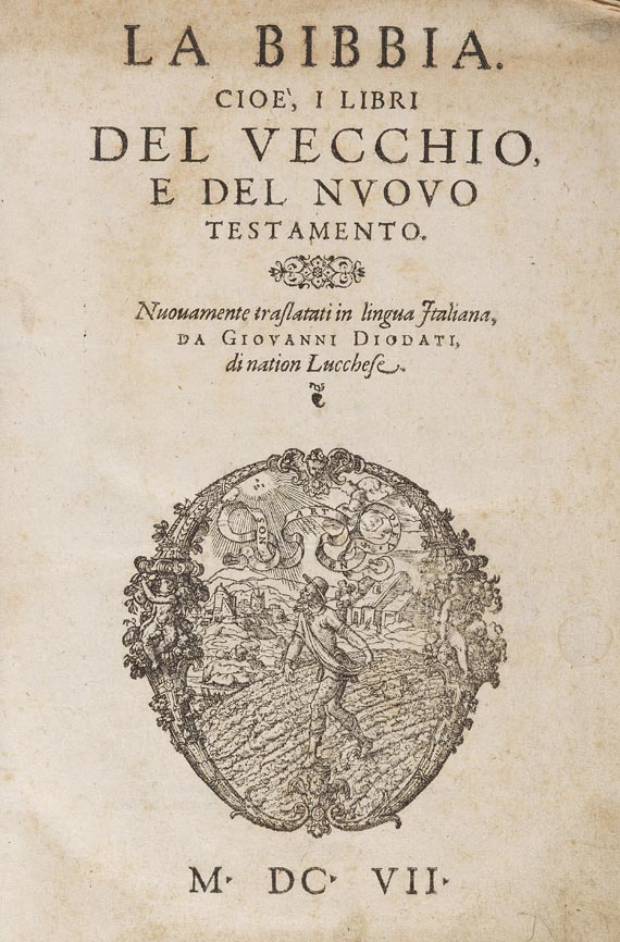 Biblia italica 1607 - La Bibbia. Biblia Italica. (1607).