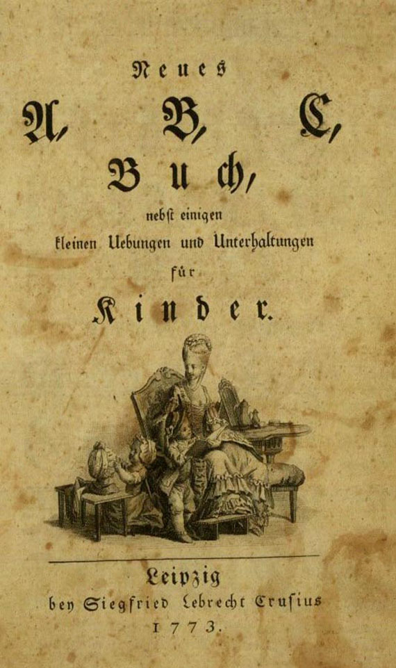 C. F. Weiße - Neues A, B, C, Buch. 1773.