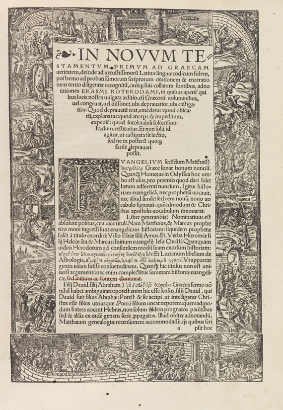 Desiderius Erasmus von Rotterdam - In Novum Testamentum. 1522.