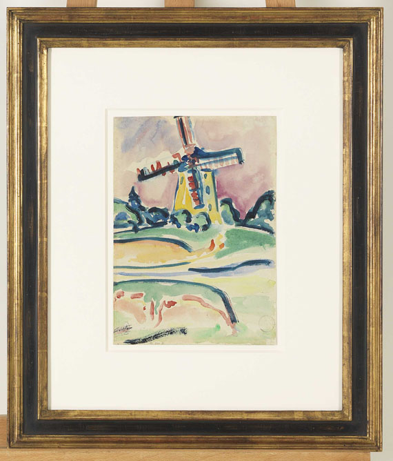 Ernst Ludwig Kirchner - Windmühle (Eine Windmühle auf Fehmarn) - Rahmenbild