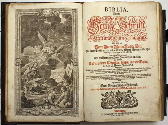 Biblia germanica - Endter-Bibel. 1747.