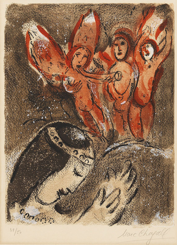 Marc Chagall - Sarah und die Engel