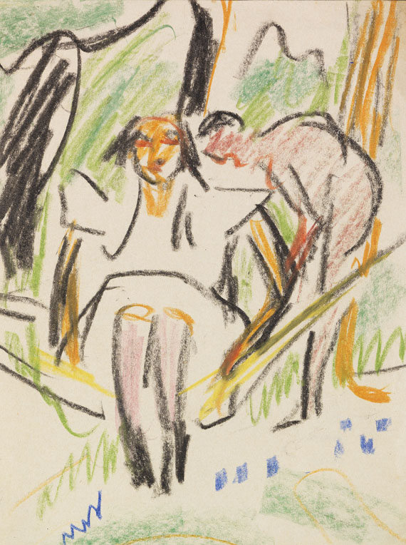 Ernst Ludwig Kirchner - Fränzi in der Hängematte