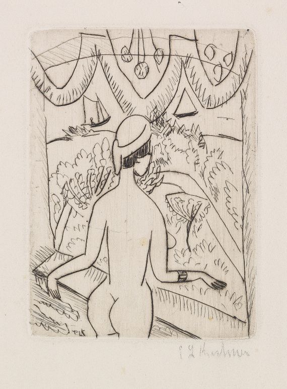 Ernst Ludwig Kirchner - Nackte Frau am Fenster, Fehmarn