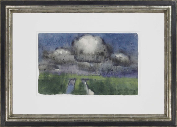 Emil Nolde - Sommerwolken über der Marsch - Rahmenbild