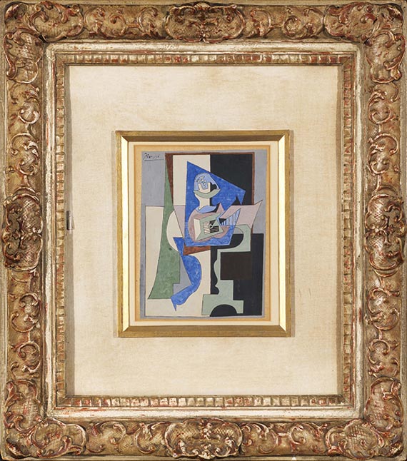 Picasso - Guéridon, guitare et compotier